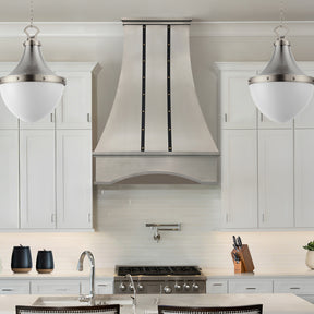Fobest Mixed Metal Custom Range Hood for California Luxury Kitchens FSS-557