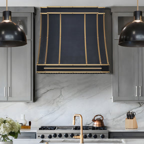 Fobest Modern Black Range Hood with Contemporary Edge FSS-527