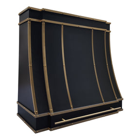 Fobest Modern Black Range Hood with Contemporary Edge FSS-527