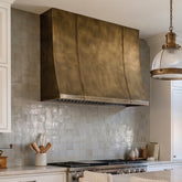 Fobest Modern Brass Range Hood with Two Straps Decor FSS-714
