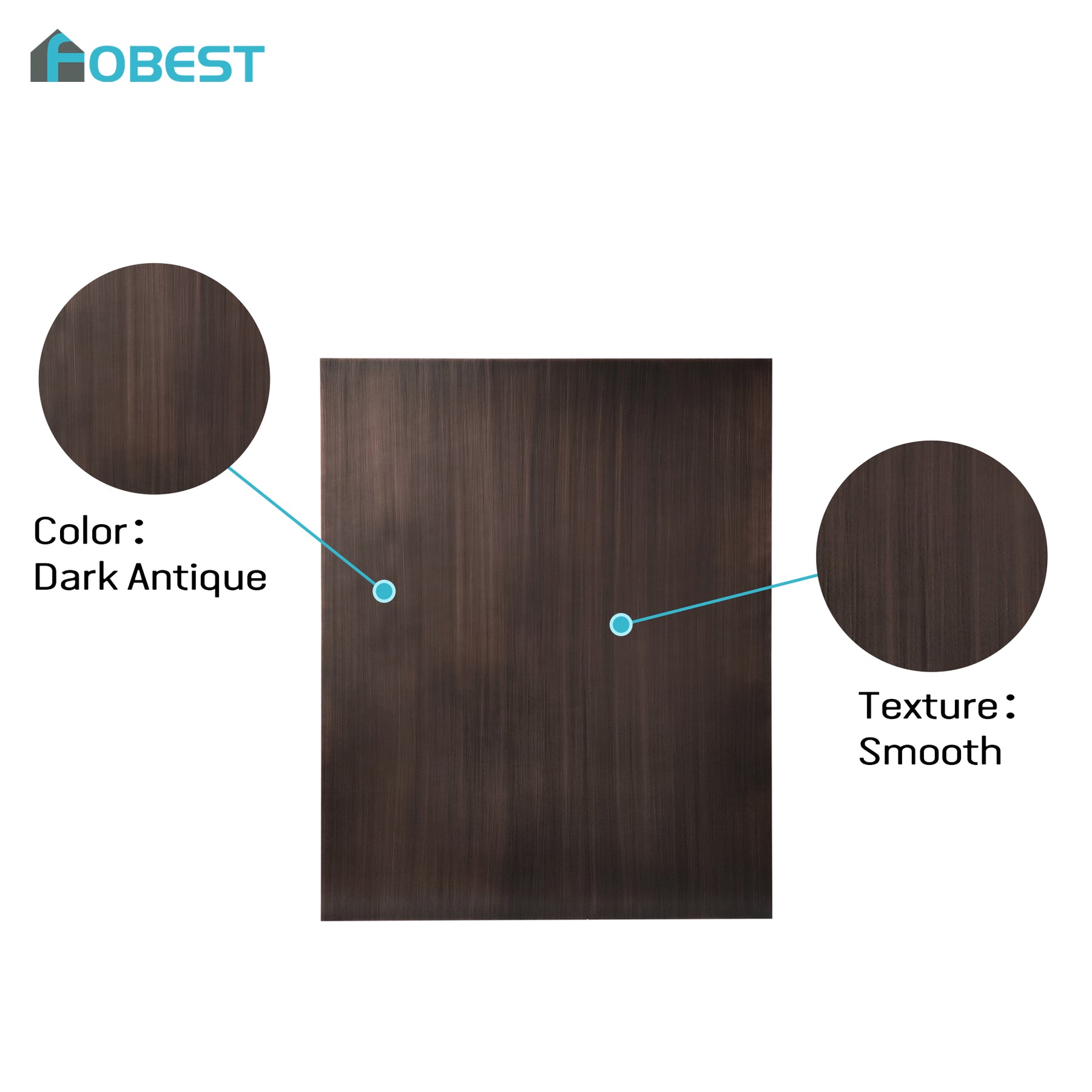 Fobest Modern Copper Range Hood in Box Design FCP-392