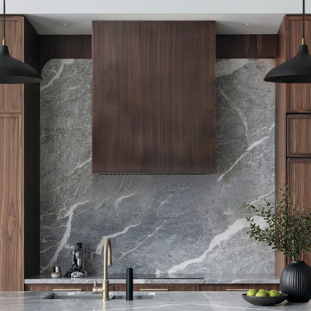 Fobest Modern Copper Range Hood in Box Design FCP-392