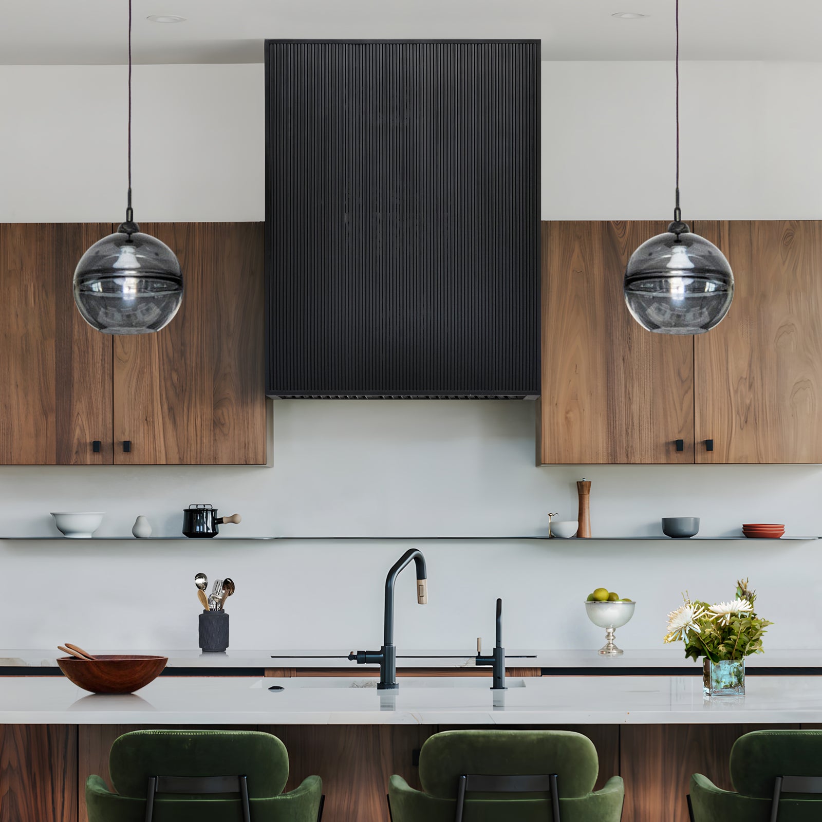 Fobest Modern Black Stainless Steel Box Kitchen Hood FSS-525