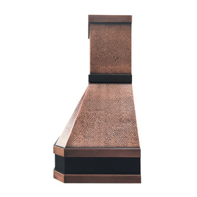 Hand Hammered Copper Range Hood with Classic Design