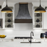 Fobest Modern Zinc Custom Hoods with Brass Accent FSS-540