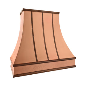 Fobest Natural Copper Range Hood with Antique Decor FCP-408