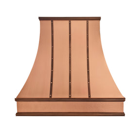 Fobest Natural Copper Range Hood with Antique Decor FCP-408