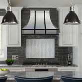 Fobest New York Stainless Steel Metal Range Hood with Matte Black Detailing FSS-514