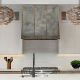 Fobest Non Directional Zinc Range Hood with Brass Straps FSS-533
