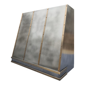 Fobest Non Directional Zinc Range Hood with Brass Straps FSS-533