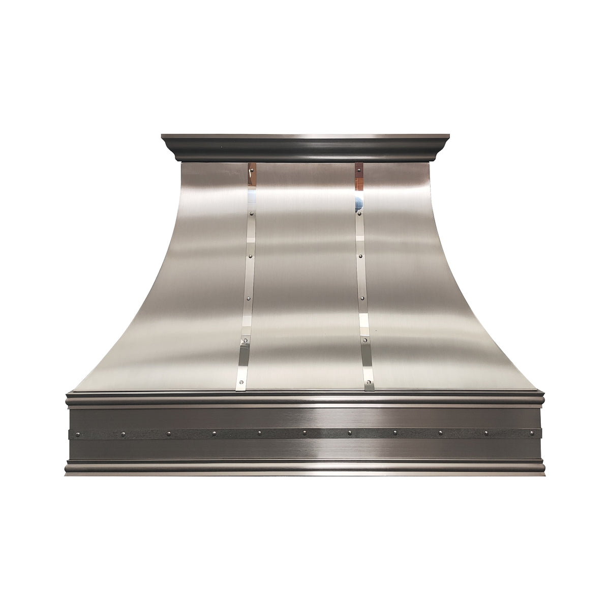 Fobest North Carolina Brushed Stainless Steel Range Hood with Linear Straps FSS-522