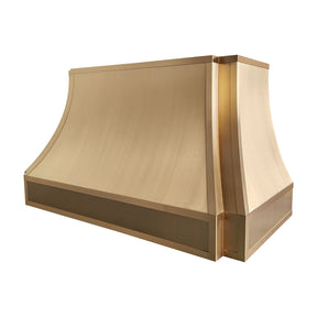 Fobest Brushed Brass Kitchen Range Hood with Parallel Design FSS-544