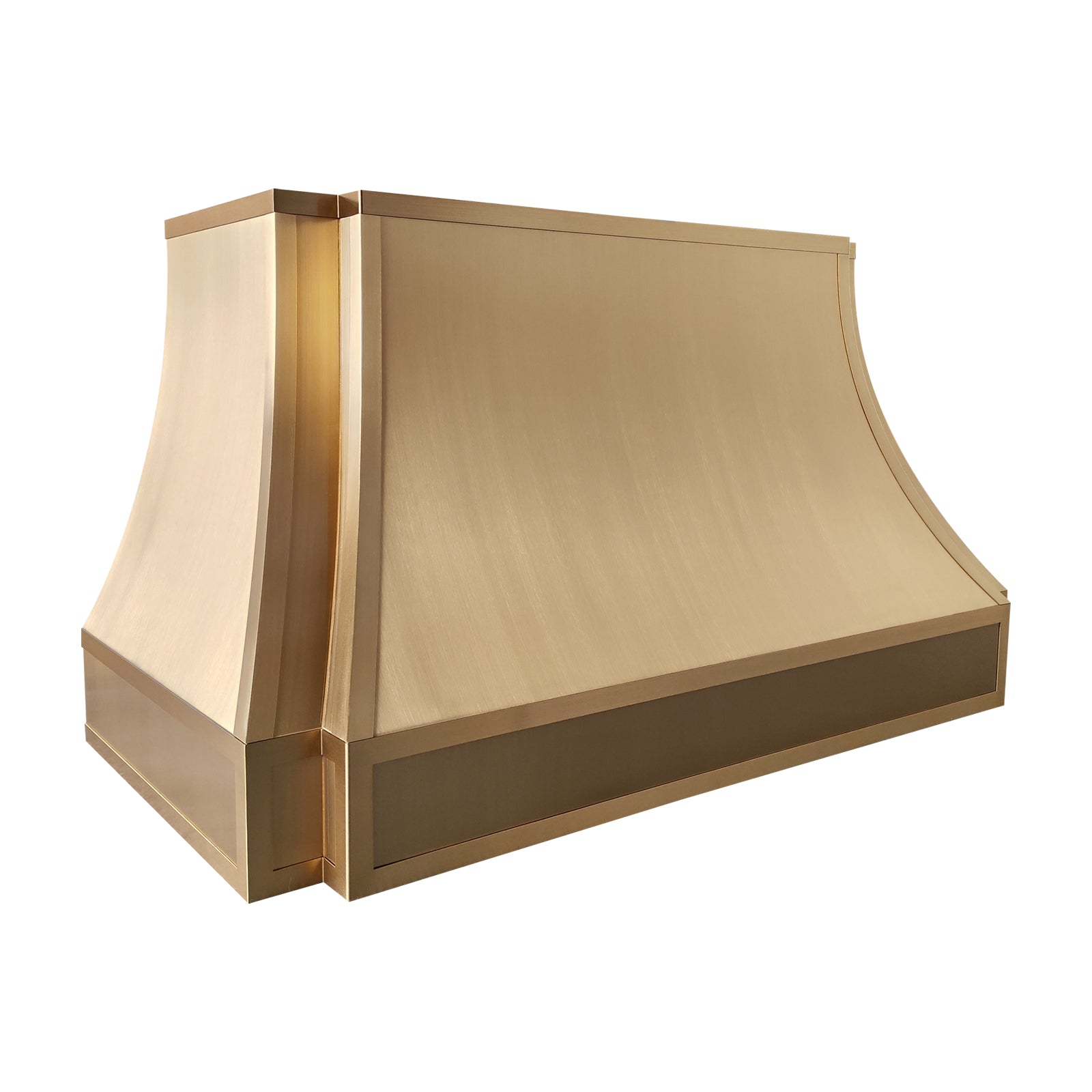 Fobest Brushed Brass Kitchen Range Hood with Parallel Design FSS-544