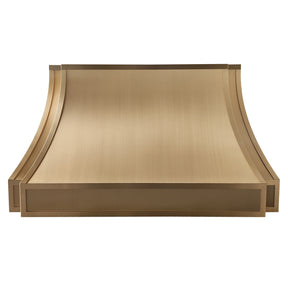 Fobest Brushed Brass Kitchen Range Hood with Parallel Design FSS-544