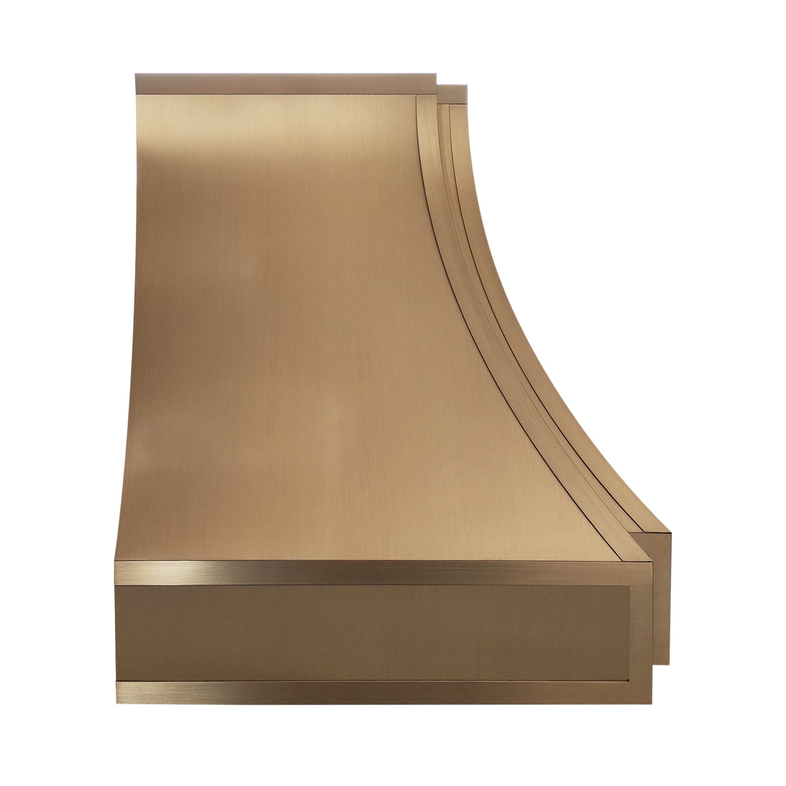 Fobest Brushed Brass Kitchen Range Hood with Parallel Design FSS-544