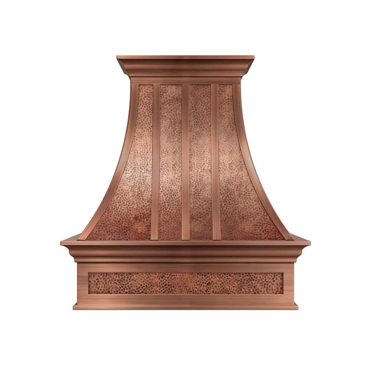 Fobest Royal Antique Copper Range Hood with Beehive Hammered Texture FCP-386