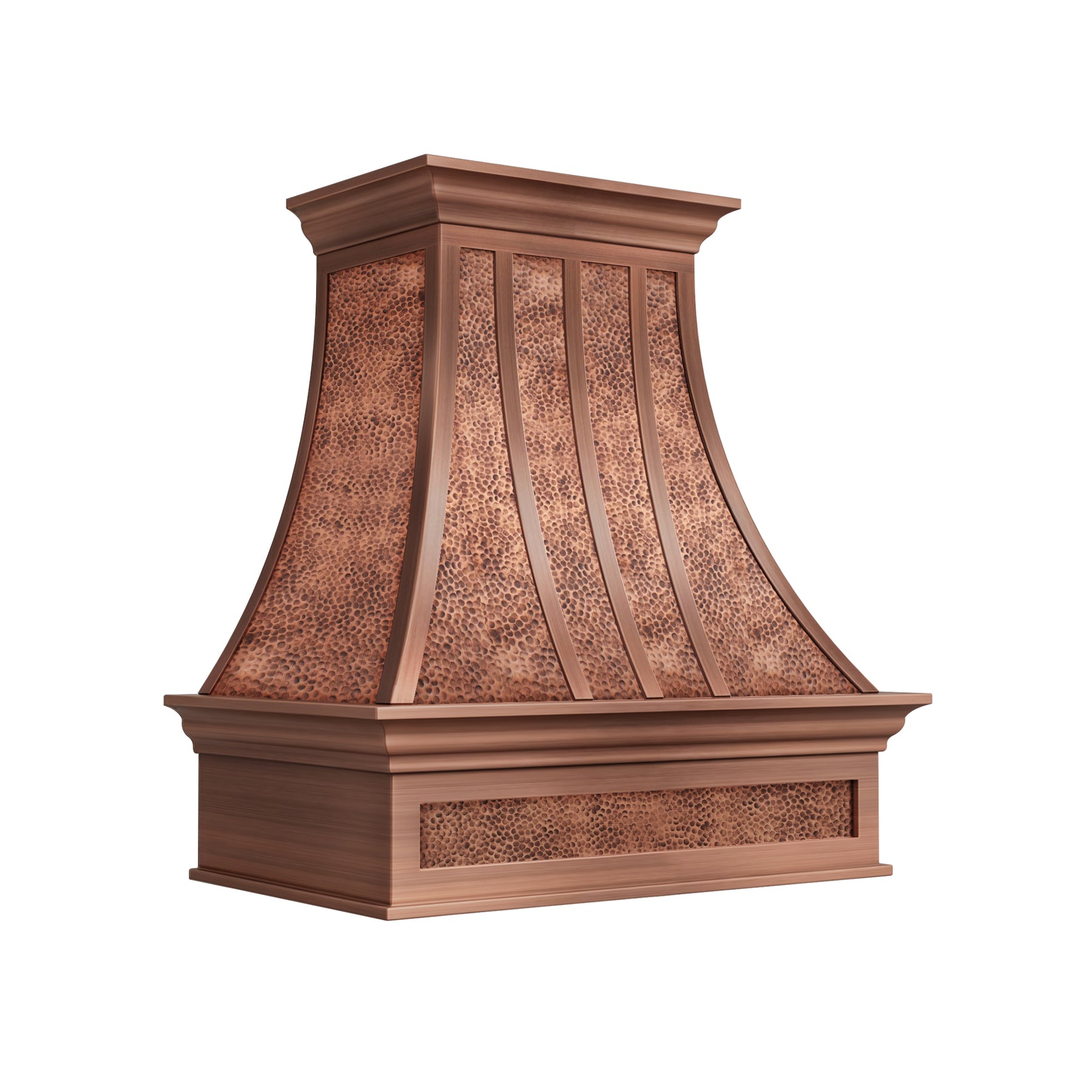 Fobest Royal Antique Copper Range Hood with Beehive Hammered Texture FCP-386