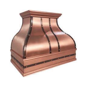 Fobest Rustic Copper Kitchen Metal Range Hood in Bell Design FCP-390