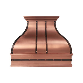 Fobest Rustic Copper Kitchen Metal Range Hood in Bell Design FCP-390