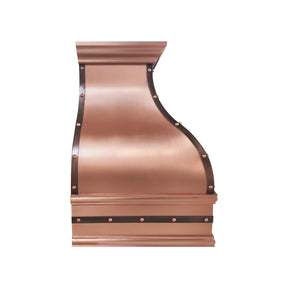 Fobest Rustic Copper Kitchen Metal Range Hood in Bell Design FCP-390