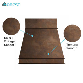 Fobest Rustic Copper Range Hood with Vintage Finish FCP-174