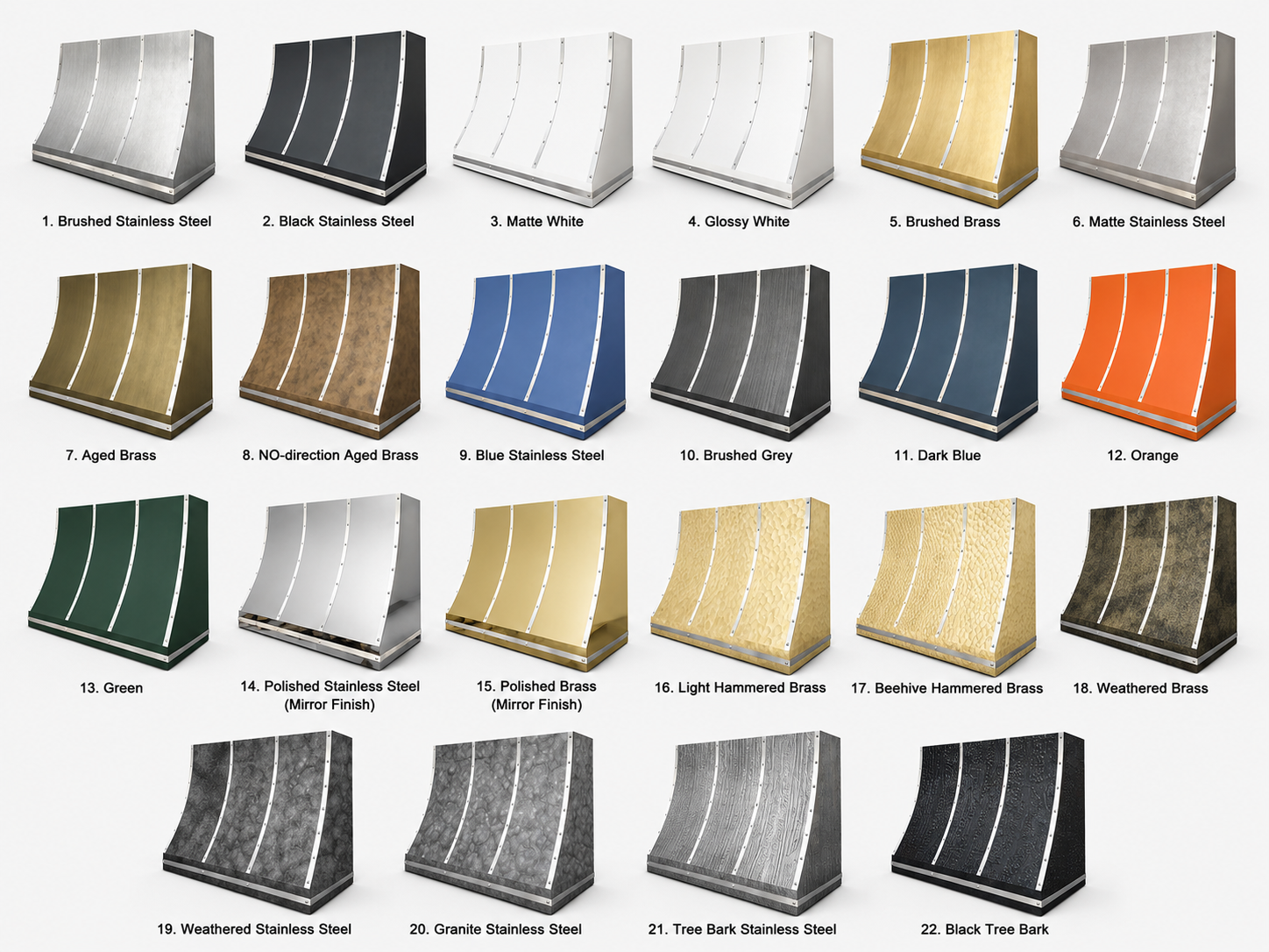 Fobest Seattle Custom Black Kitchen Hood Stainless Steel Trims FSS-511
