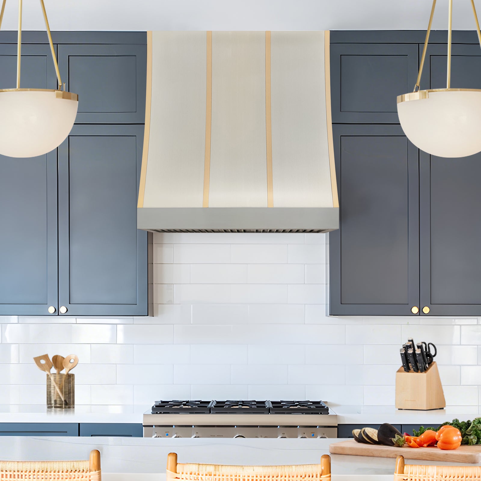 Fobest Sloped Stainless Steel Custom Range Hood FSS-128