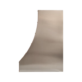 Fobest Sloped Stainless Steel Range Hood with Antique Copper Straps FSS-748
