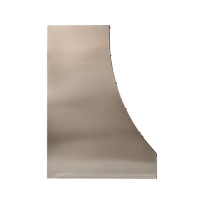 Fobest Sloped Stainless Steel Range Hood with Antique Copper Straps FSS-748