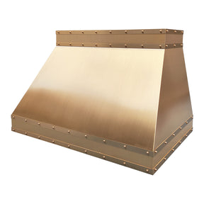 Fobest Solid Brass Sloped Range Hood with Luxury Accents FSS-530