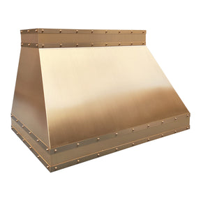 Fobest Solid Brass Sloped Range Hood with Luxury Accents FSS-530