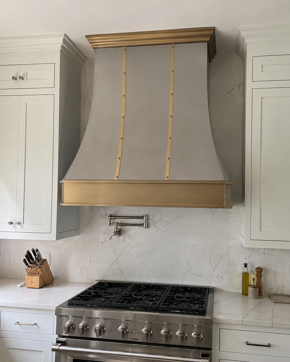 Fobest Stainless Range Hood with Brass Bands FSS-431