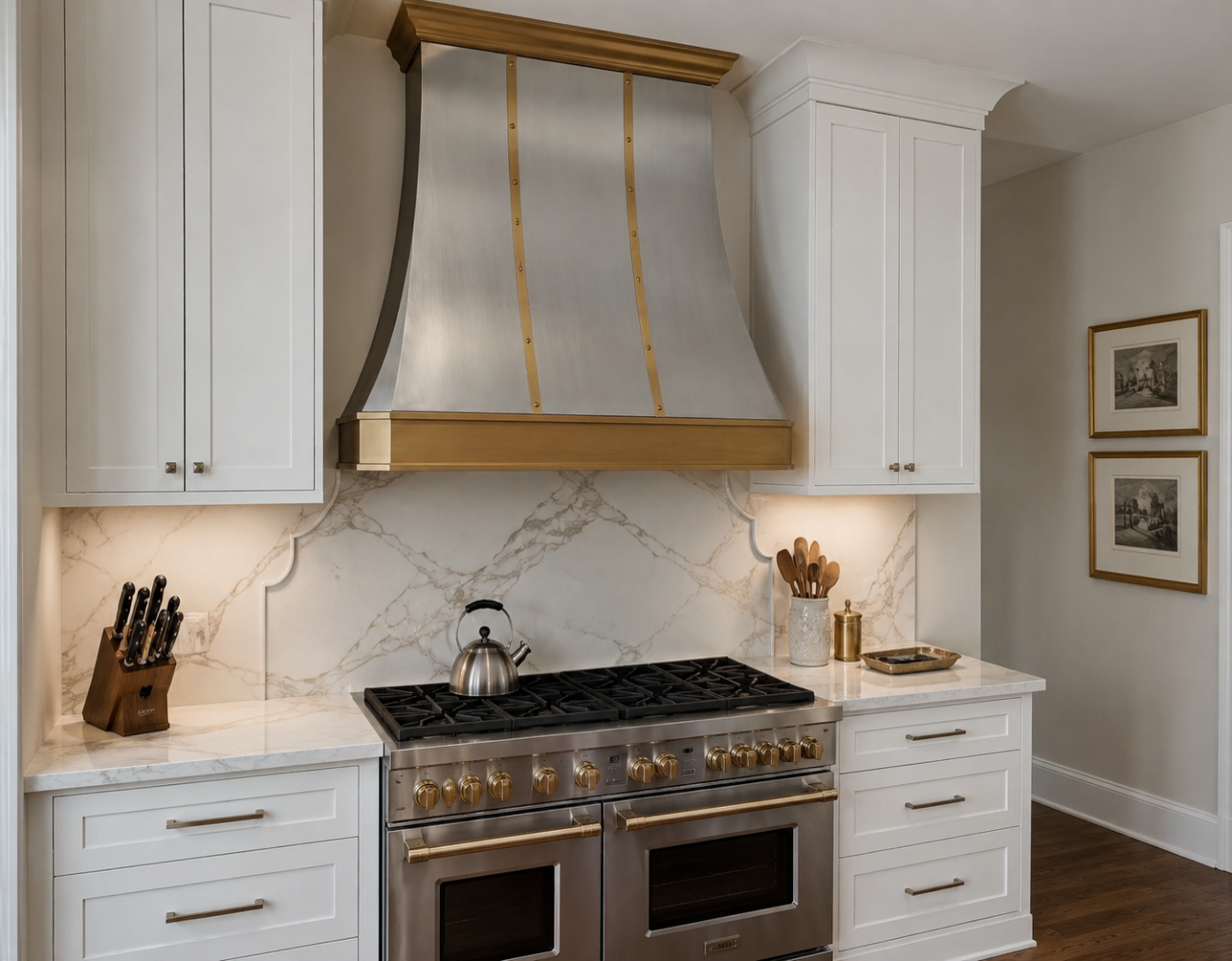 Fobest Stainless Range Hood with Brass Bands FSS-431