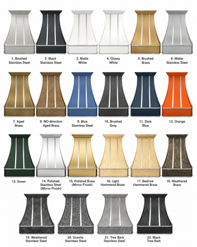 Fobest Stainless Steel Black Range Hood with Silver Straps FSS-5