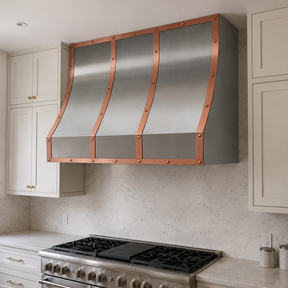 Fobest Stainless Steel Curved Range Hood with Copper Trims FSS-205