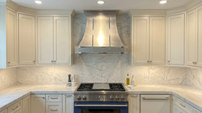 Fobest Stainless Steel Custom Kitchen Range Hoods with Polished Straps FSS-460