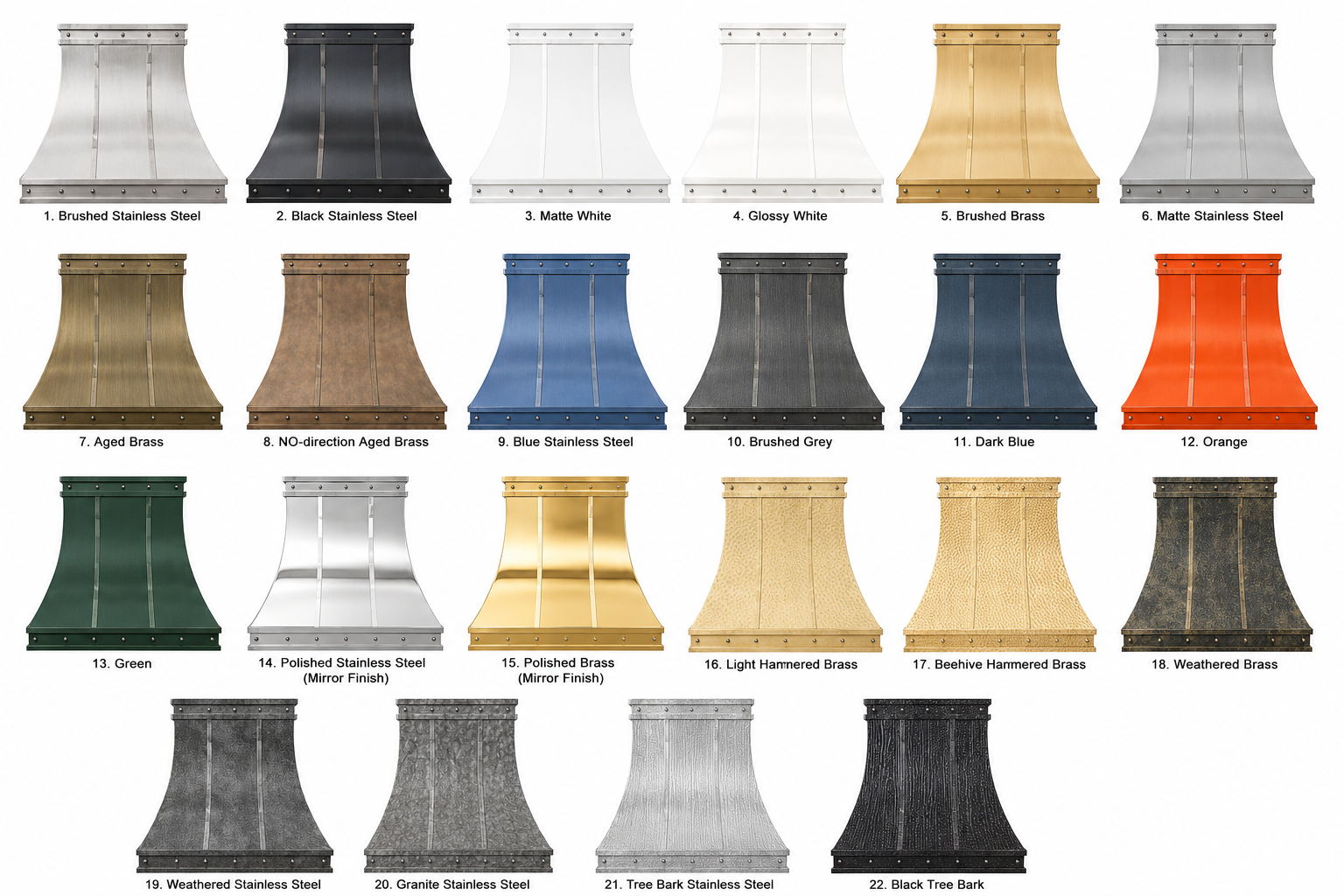 Fobest Stainless Steel Custom Range Hood Curved Shape FSS-272