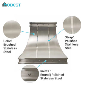 Fobest Stainless Steel Custom Range Hood Curved Shape FSS-272