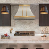 Fobest Stainless Steel Custom Range Hoods with Brass Accent FSS-536