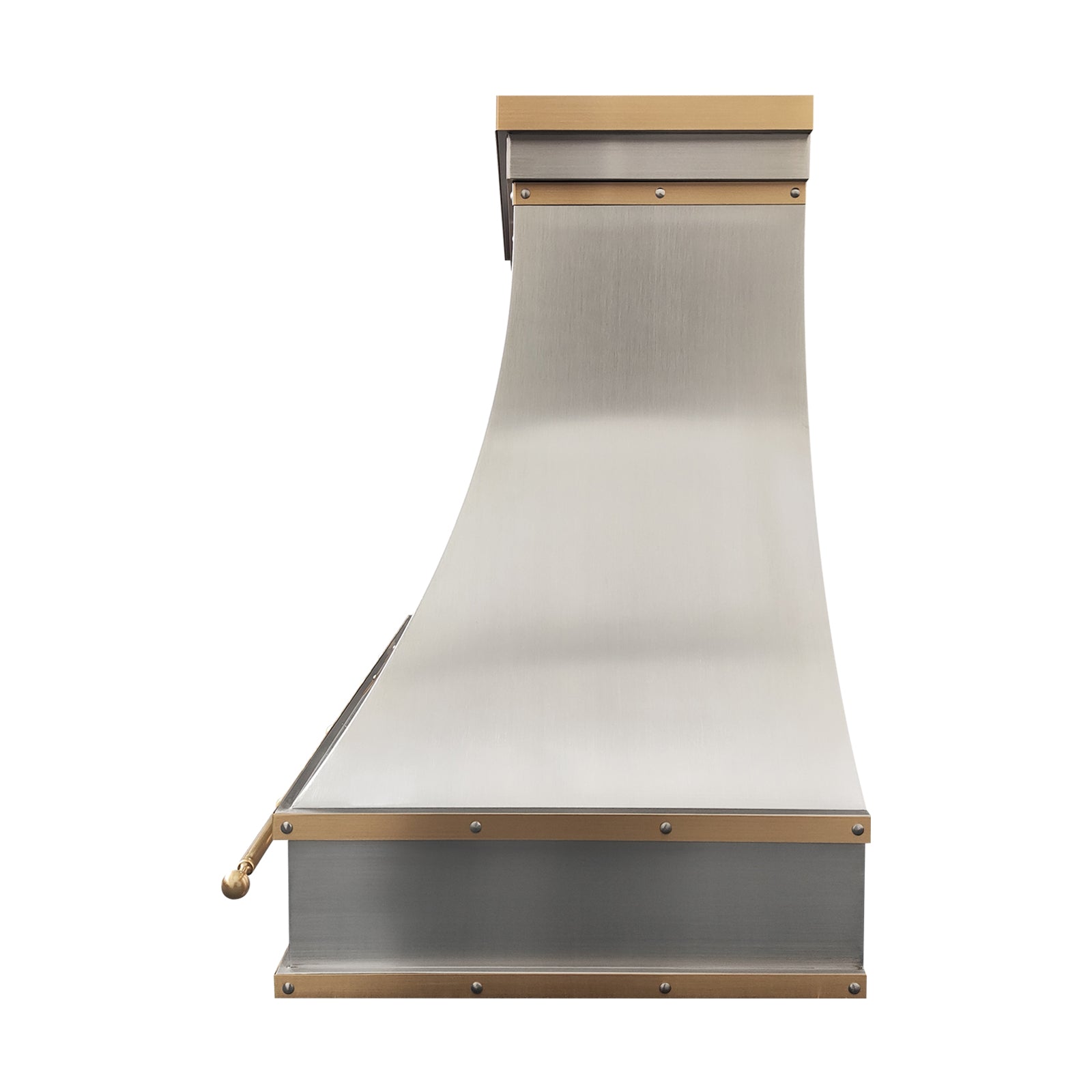 Fobest Stainless Steel Custom Range Hoods with Brass Accent FSS-536