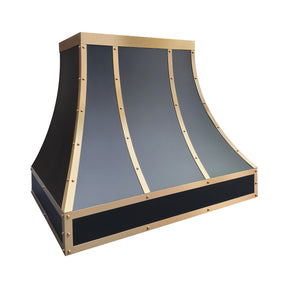 Fobest Stainless Steel Custom Range Hood with Brass Trims FSS-78
