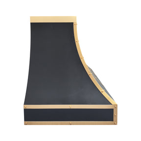 Fobest Stainless Steel Custom Range Hood with Brass Trims FSS-78