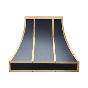 Fobest Stainless Steel Custom Range Hood with Brass Trims FSS-78