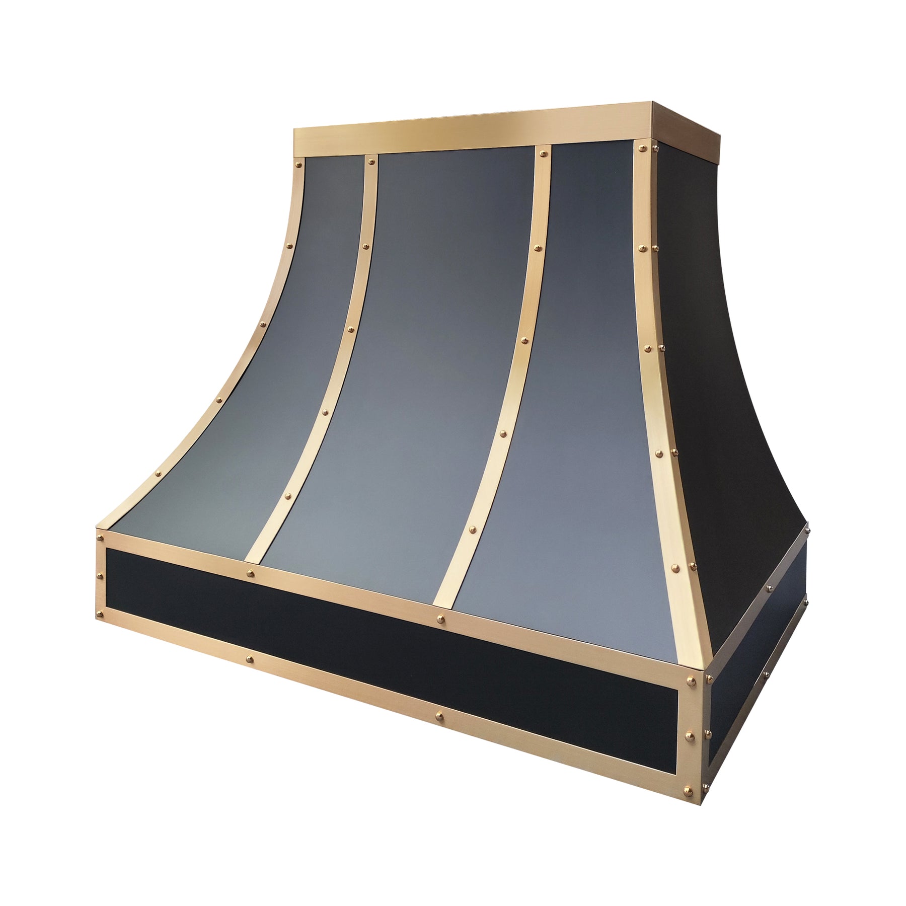 Fobest Stainless Steel Custom Range Hood with Brass Trims FSS-78