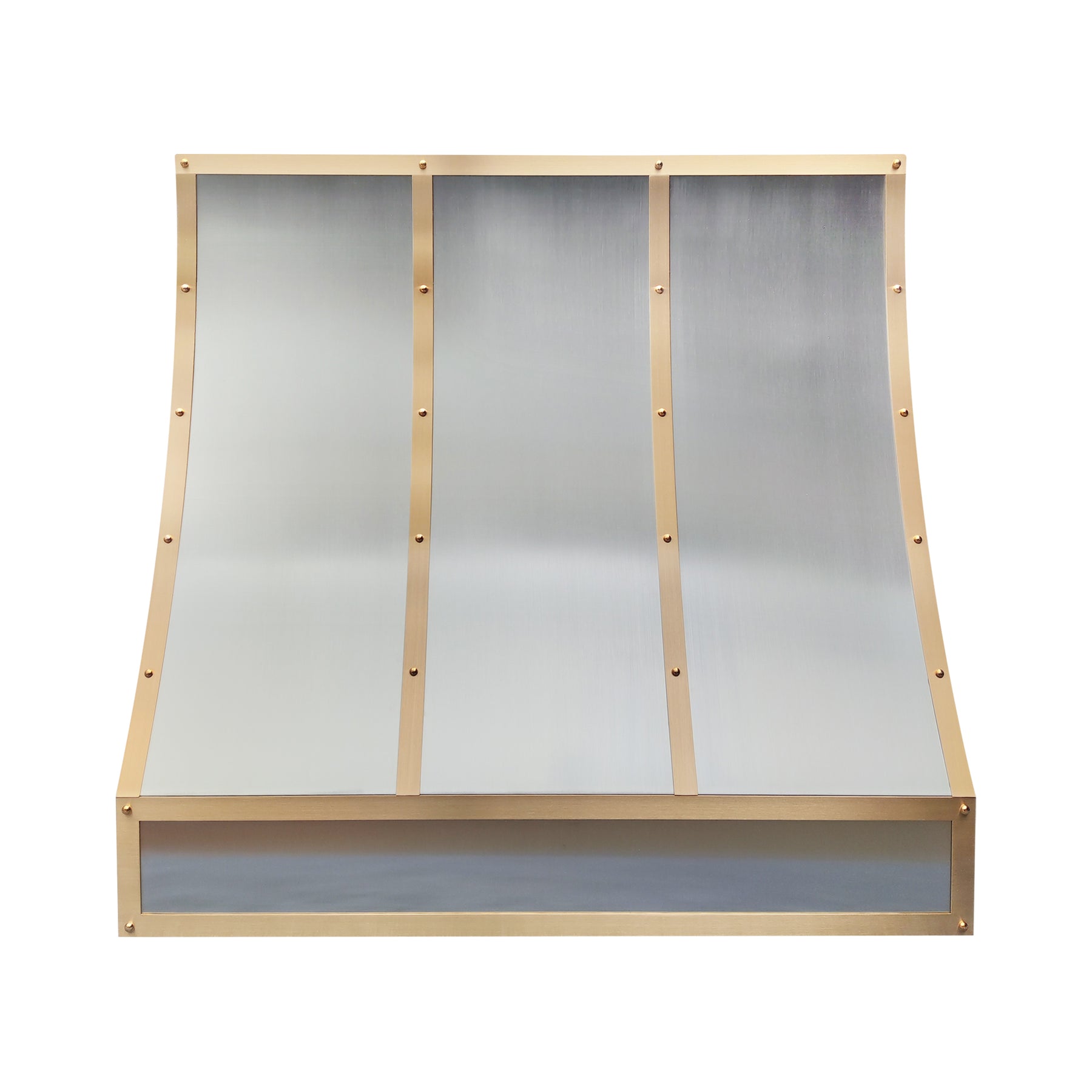 Fobest Stainless Steel Custom Range Hood with Gold Accent FSS-22