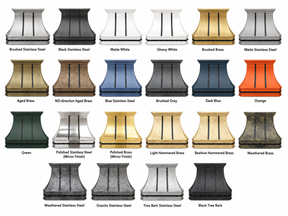 Fobest Stainless Steel Custom Range Hood with black accent FSS-171