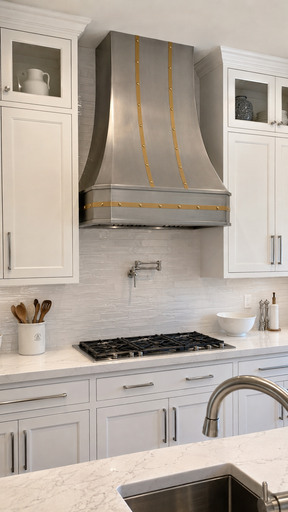 Fobest Stainless Steel Kitchen Range Hood with Brass Straps FSS-217