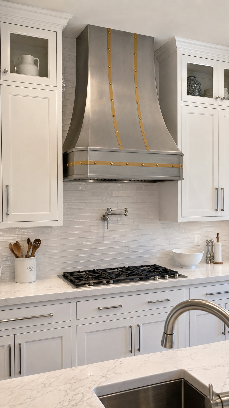 Fobest Stainless Steel Kitchen Range Hood with Brass Straps FSS-217