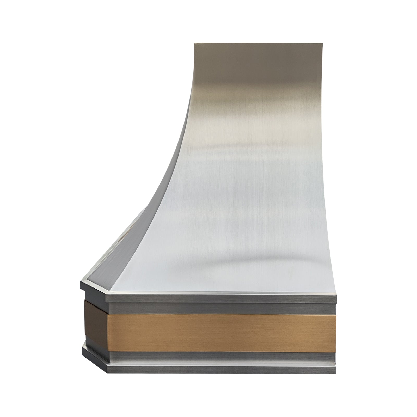 Fobest Stainless Steel Kitchen Range Hood with Decorative Brass Apron FSS-458