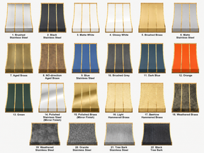 Fobest Stainless Steel Range Hoods with Polished Brass Trim FSS-486